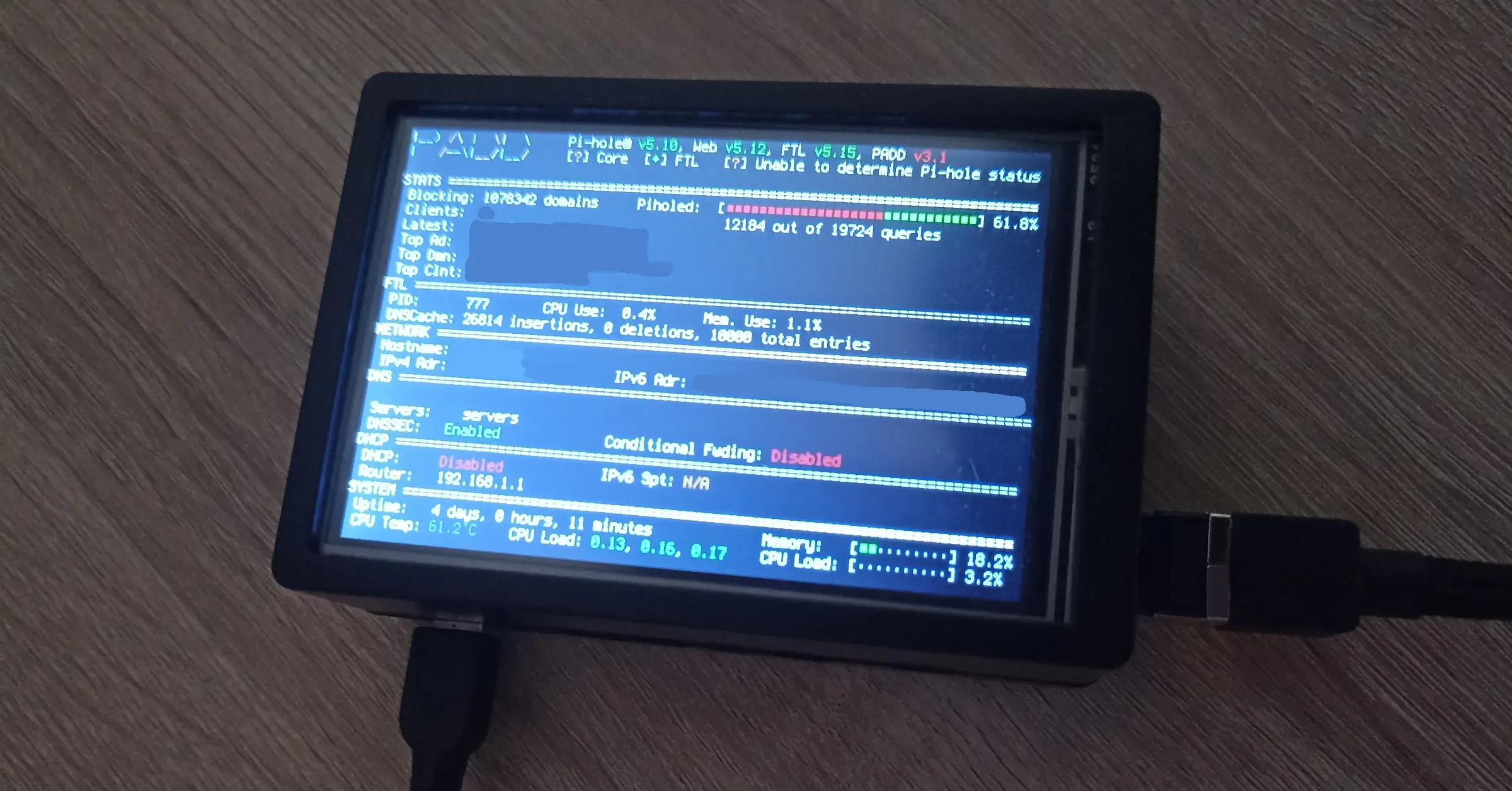 Installer Pi-hole avec un écran LCD