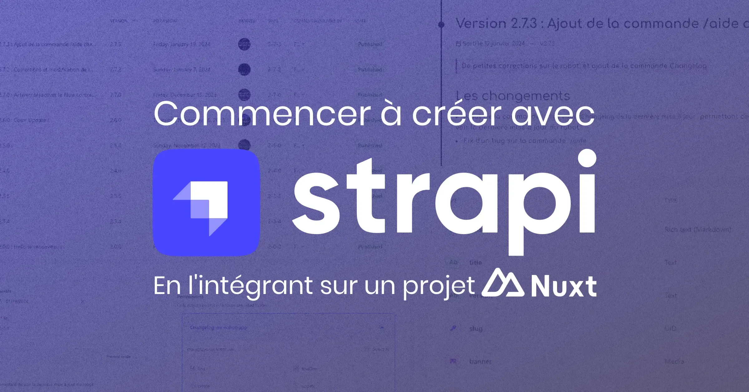 Intégrer Strapi sur Nuxt