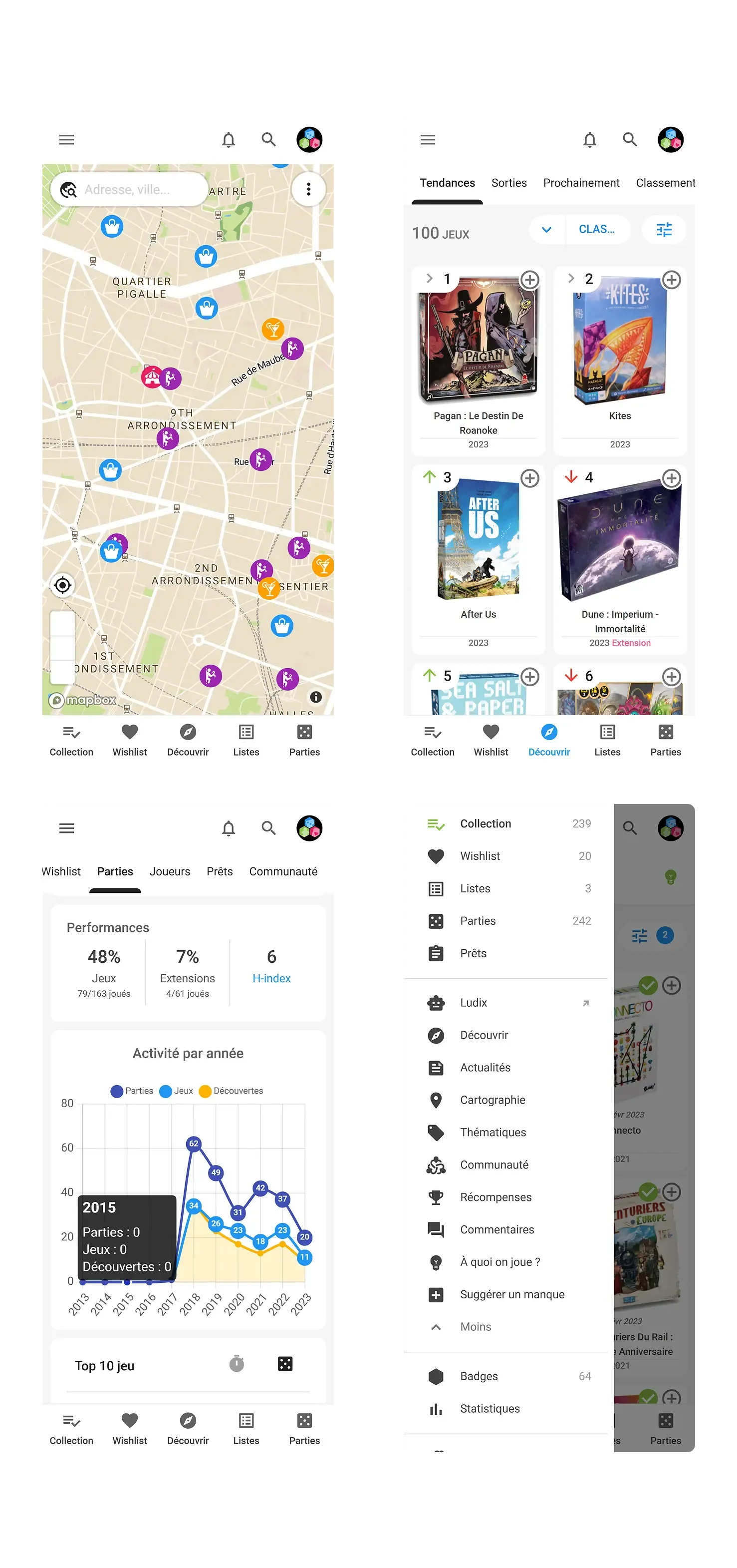 Interface de Myludo.fr sur smartphone