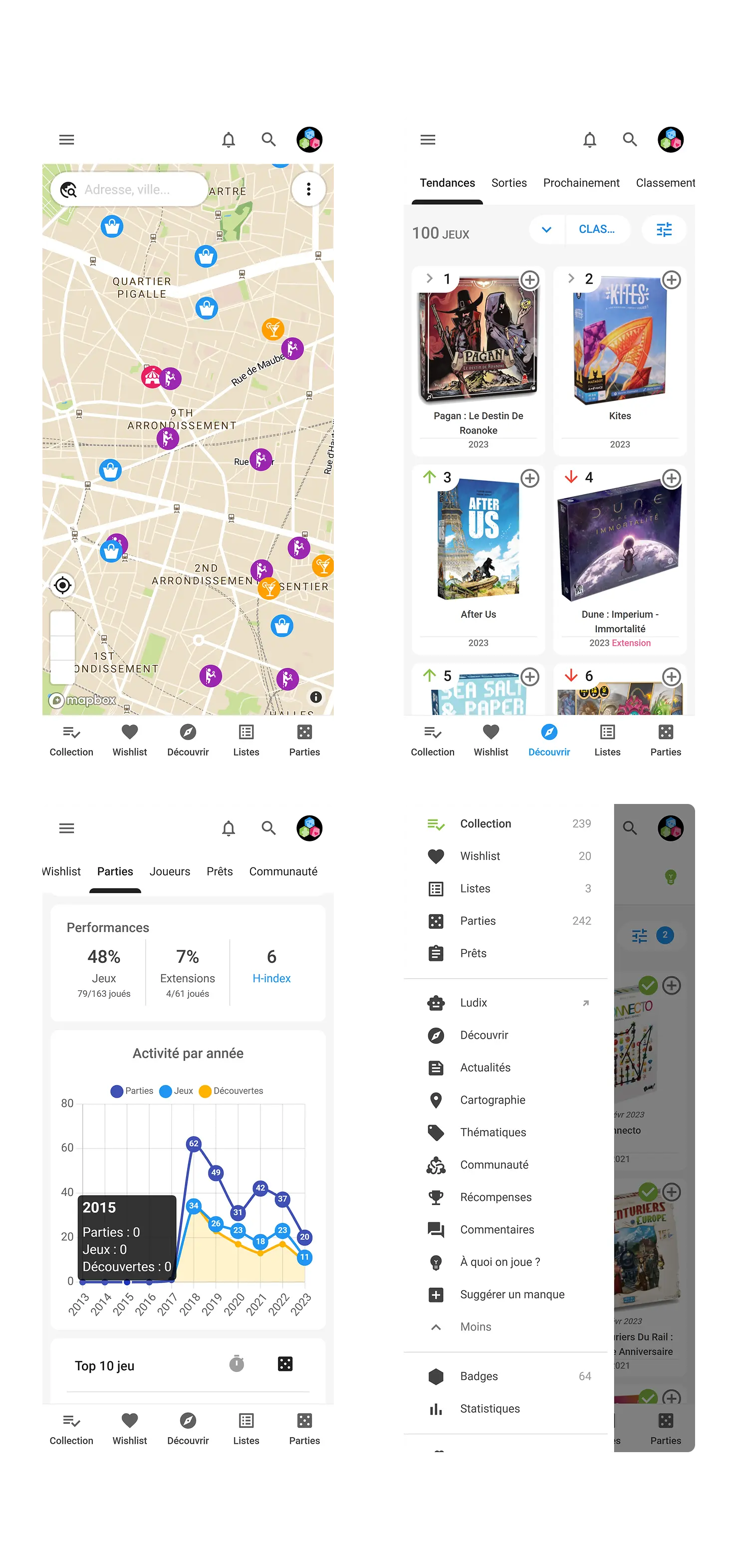 Interface de Myludo.fr sur smartphone